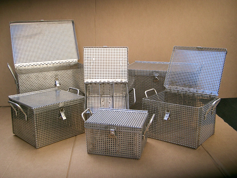 Wire Baskets with Dividers, Stainless Steel Baskets