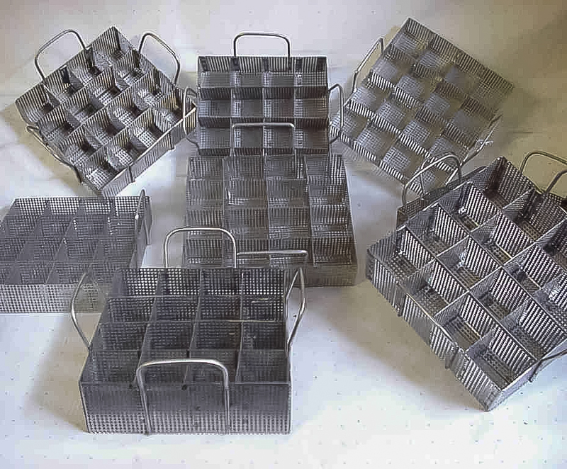 Wire Baskets with Dividers, Stainless Steel Baskets